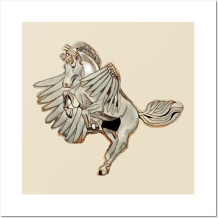 Flying Pegasus Horse Posters and Art